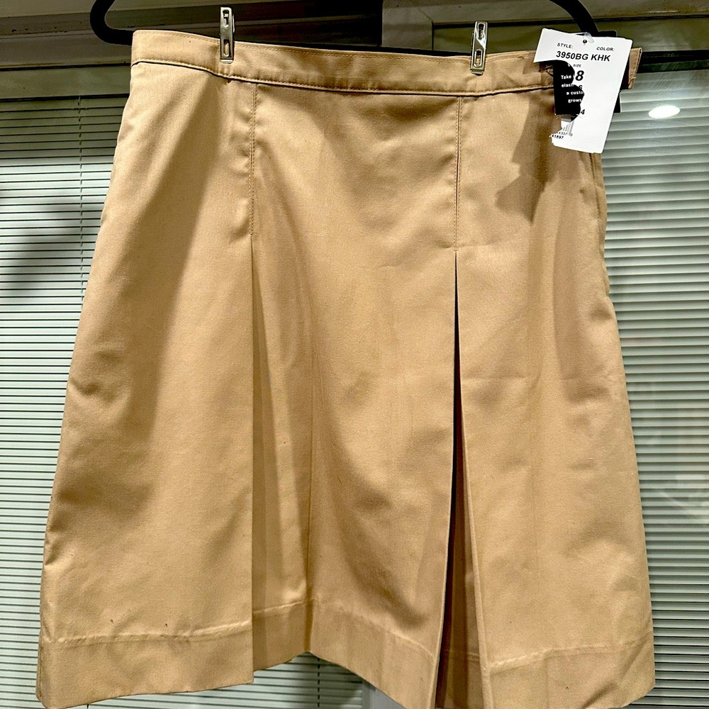 Girls uniform pleated skirt
